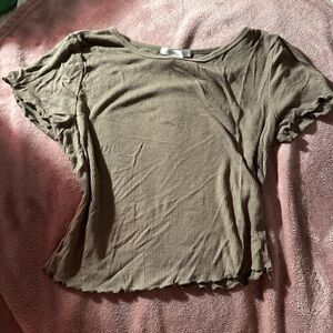 Olive Green Women's Top